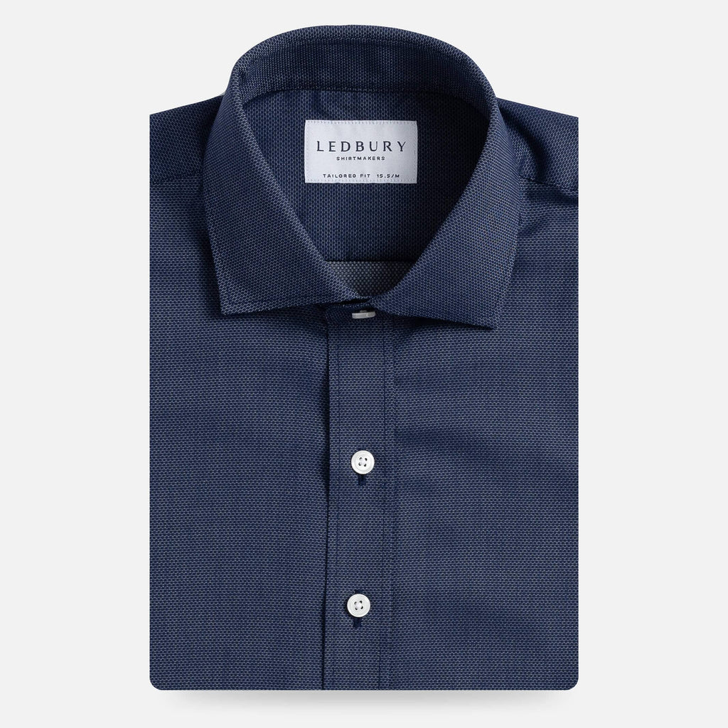 The Blue Boughton Geo Custom Shirt Custom Dress Shirt- Ledbury