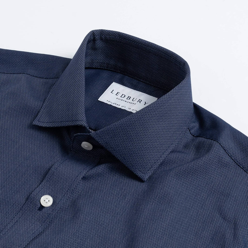 The Blue Boughton Geo Custom Shirt Custom Dress Shirt- Ledbury