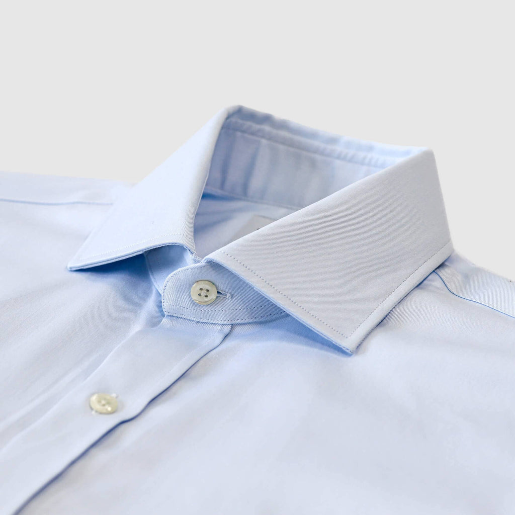 The Blue Madison Fine Twill Custom Shirt Custom Dress Shirt- Ledbury
