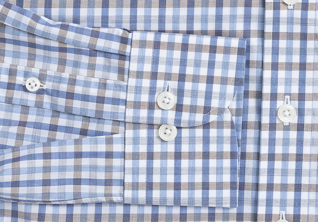 The Blue Heather Lore Check Dress Shirt Dress Shirt- Ledbury
