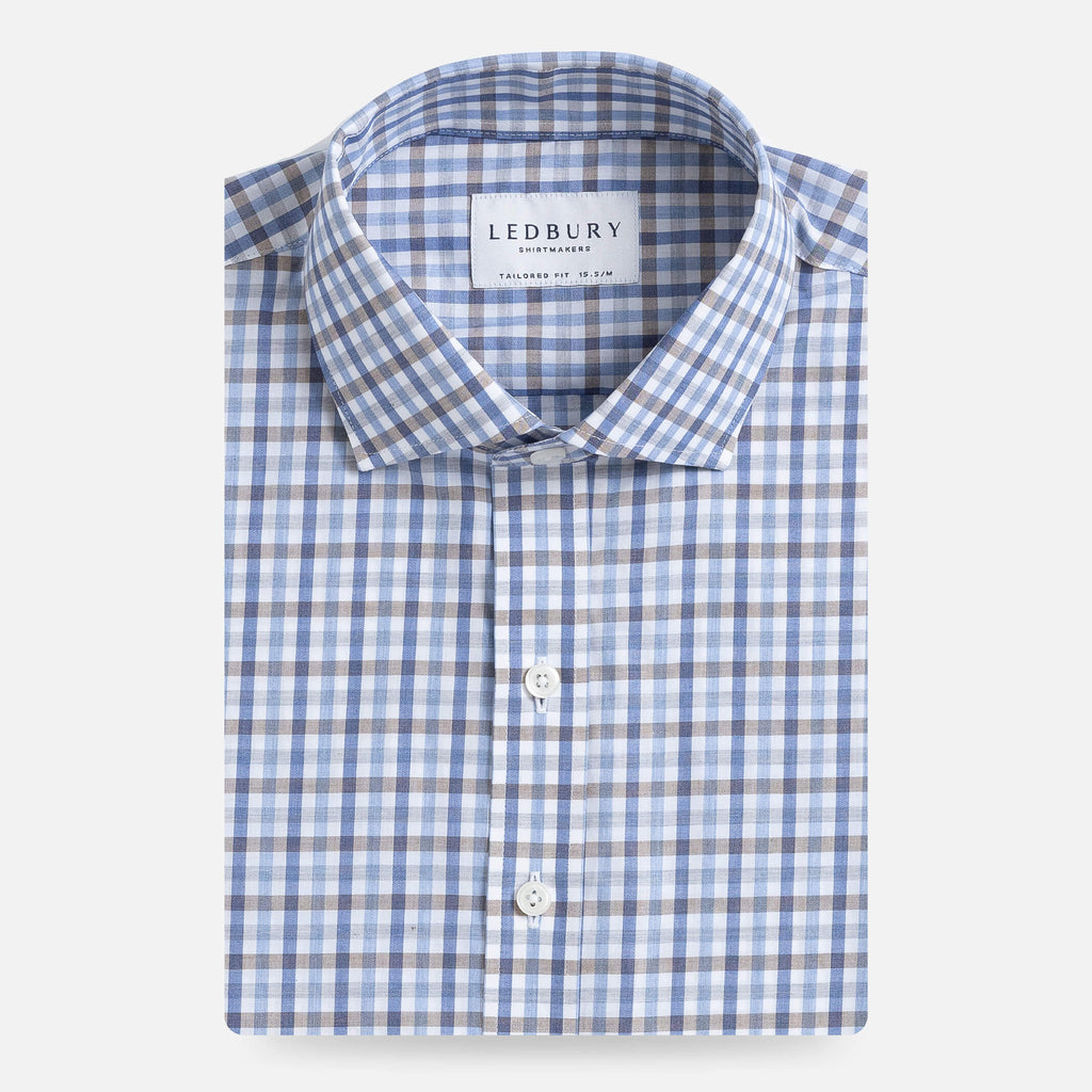 The Blue Heather Lore Check Custom Shirt Custom Dress Shirt- Ledbury