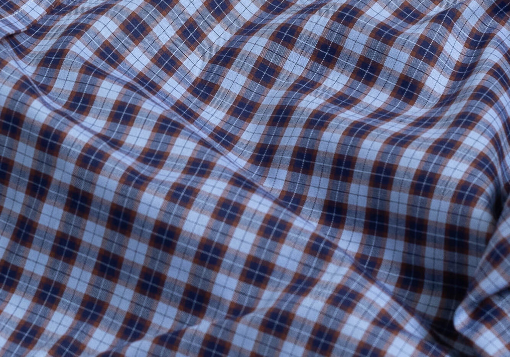 The Blue Parsons Check Dress Shirt Dress Shirt- Ledbury