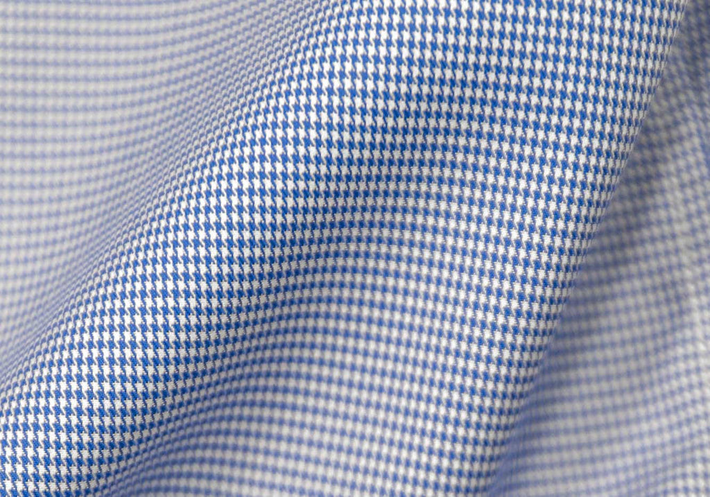 The Blue Wills Houndstooth Custom Shirt Custom Casual Shirt- Ledbury