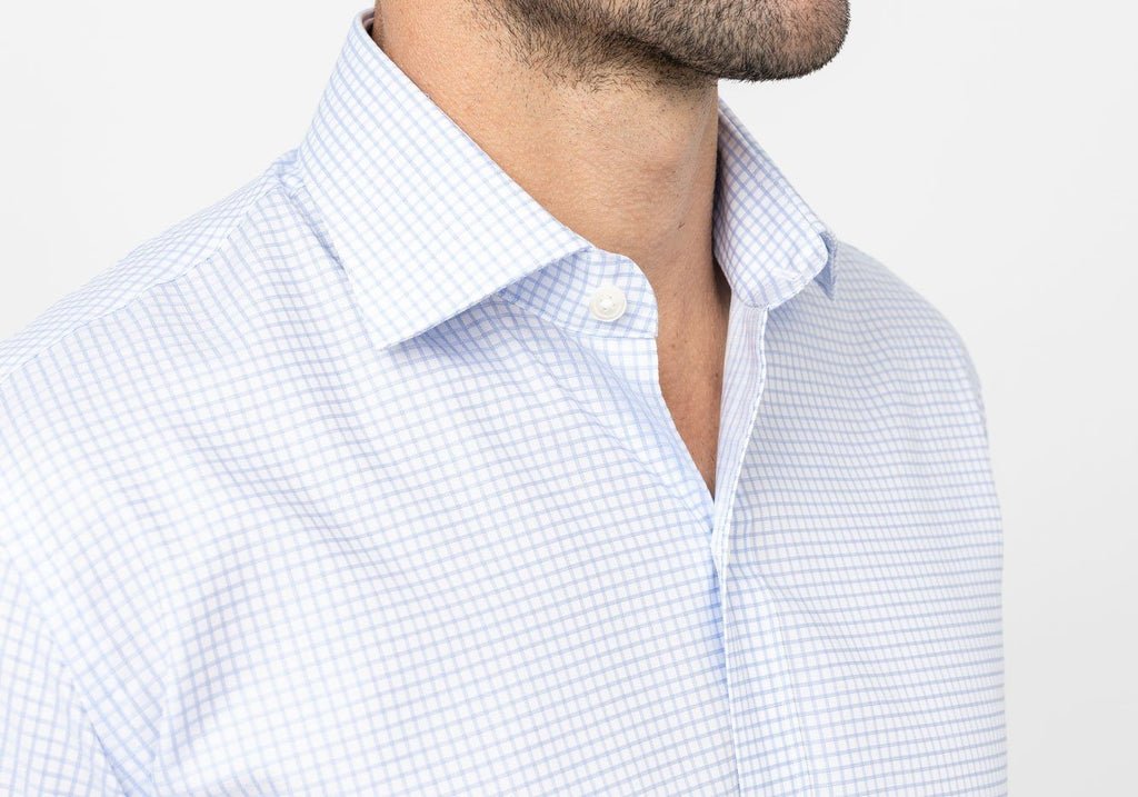 The Blue Windale Check Dress Shirt Dress Shirt- Ledbury