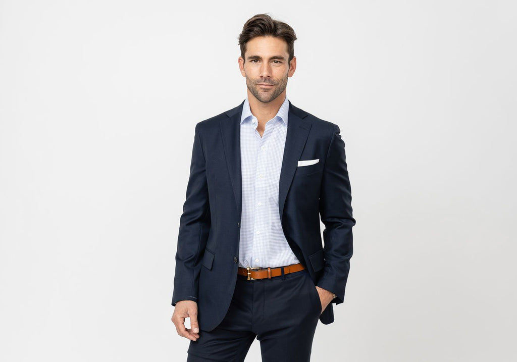 The Blue Windale Check Dress Shirt Dress Shirt- Ledbury