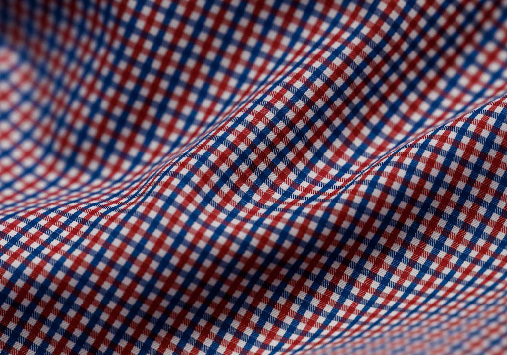 The Red Bressett Tattersall Custom Shirt Custom Dress Shirt- Ledbury