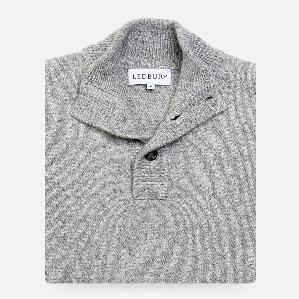 The Smoke Heather Brewer Mock Neck Sweater Sweater- Ledbury