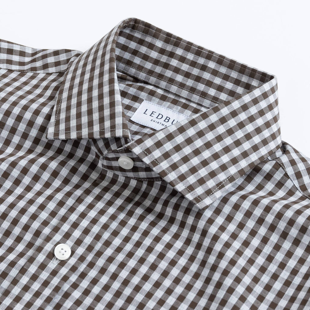 The Brown Harcourt Custom Shirt Custom Casual Shirt- Ledbury
