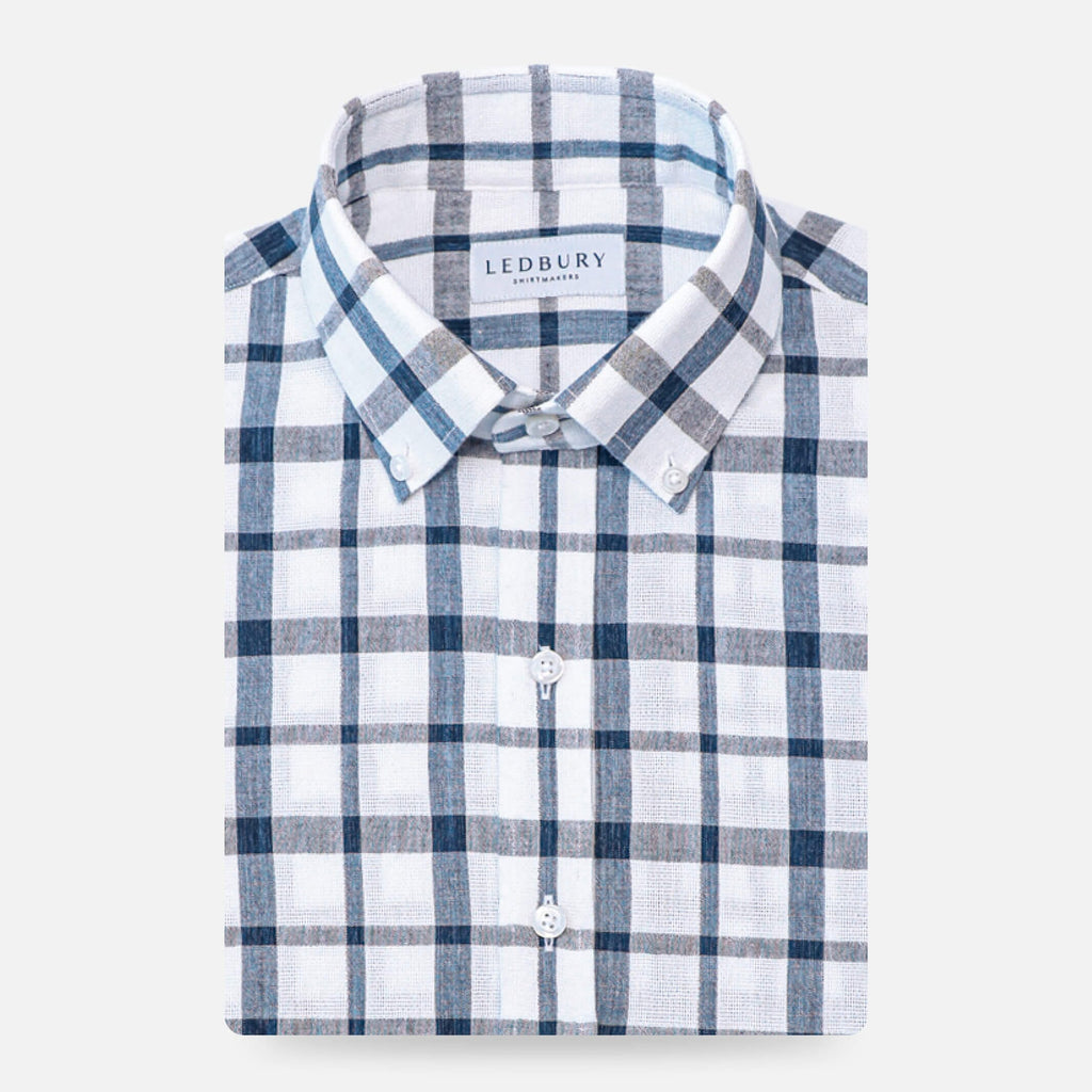 The Ivory Canterberry Check Casual Shirt Casual Shirt- Ledbury