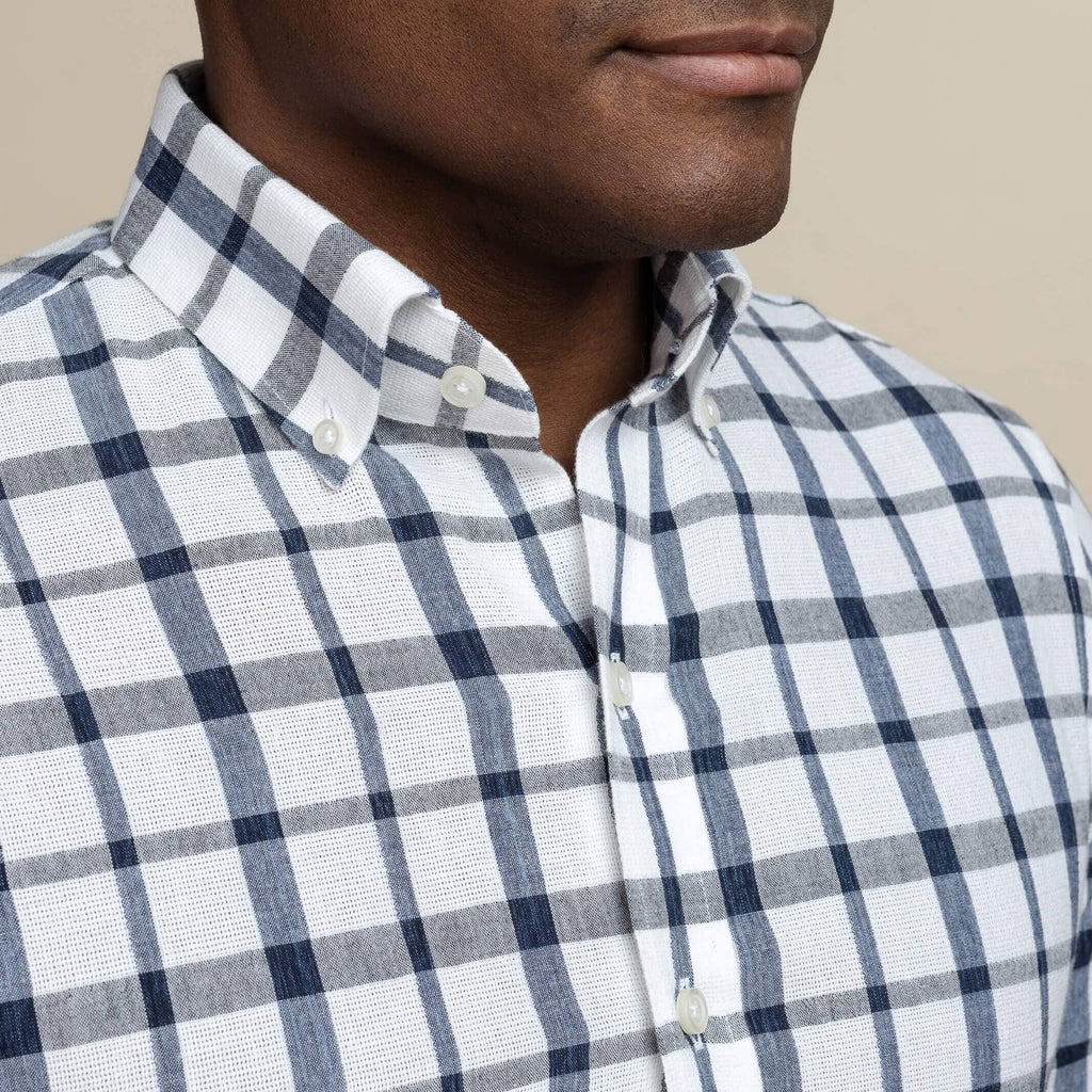 The Ivory Canterberry Check Casual Shirt Casual Shirt- Ledbury