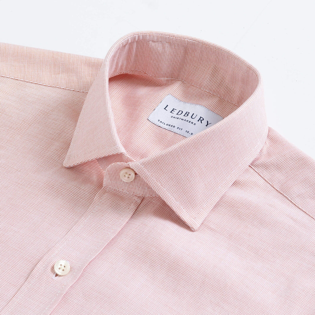 The Orange Carter Oxford Custom Shirt Custom Dress Shirt- Ledbury
