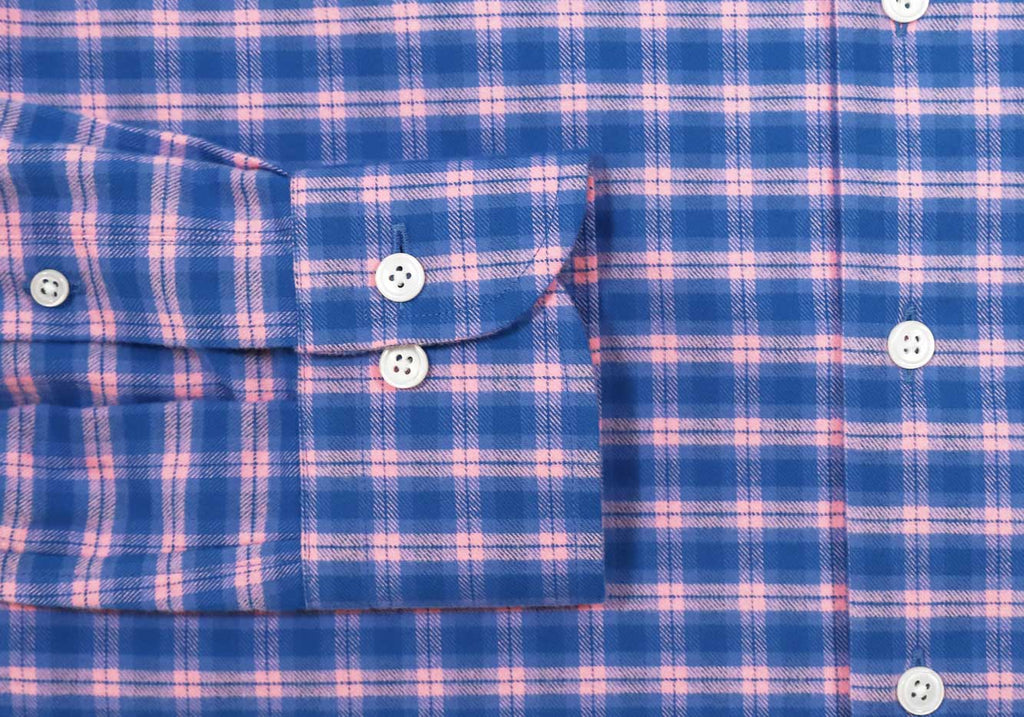 The Cerulean Lincoln Brushed Twill Custom Shirt Custom Casual Shirt- Ledbury