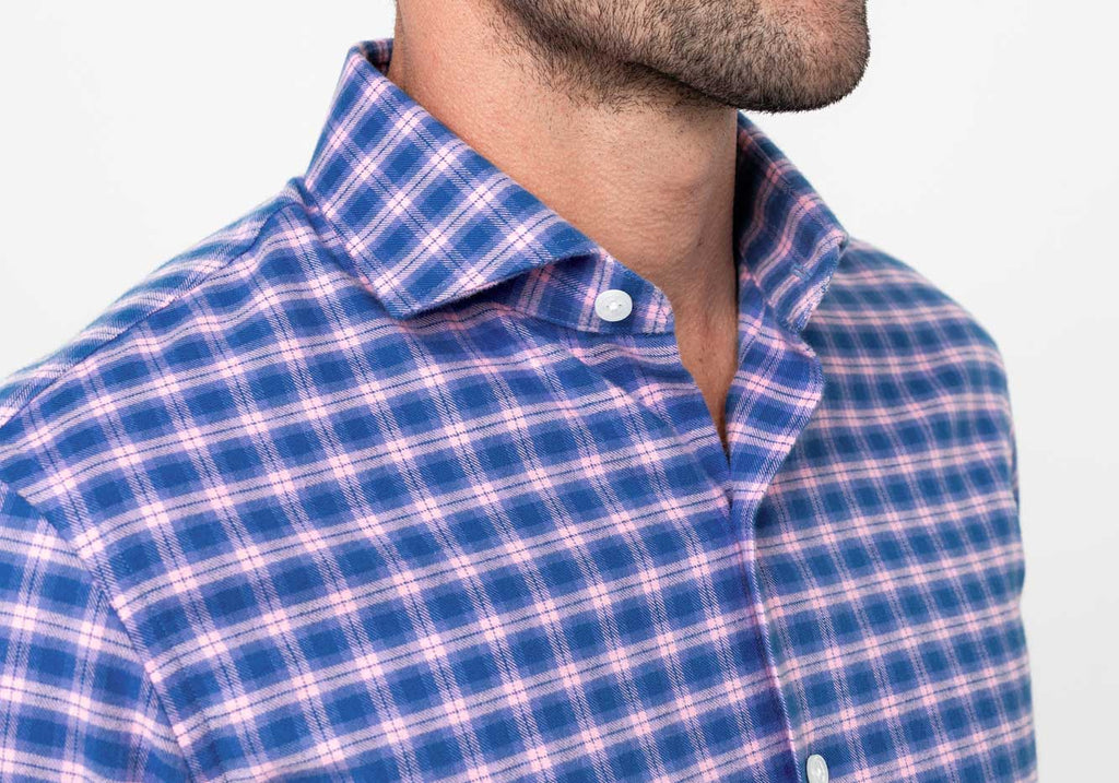 The Cerulean Lincoln Brushed Twill Custom Shirt Custom Casual Shirt- Ledbury