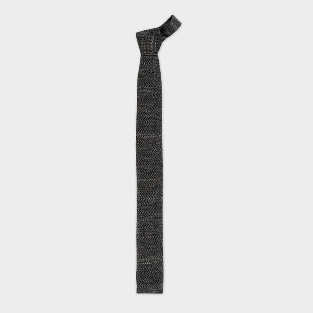 The Charcoal Woodmere Knit Tie Tie- Ledbury
