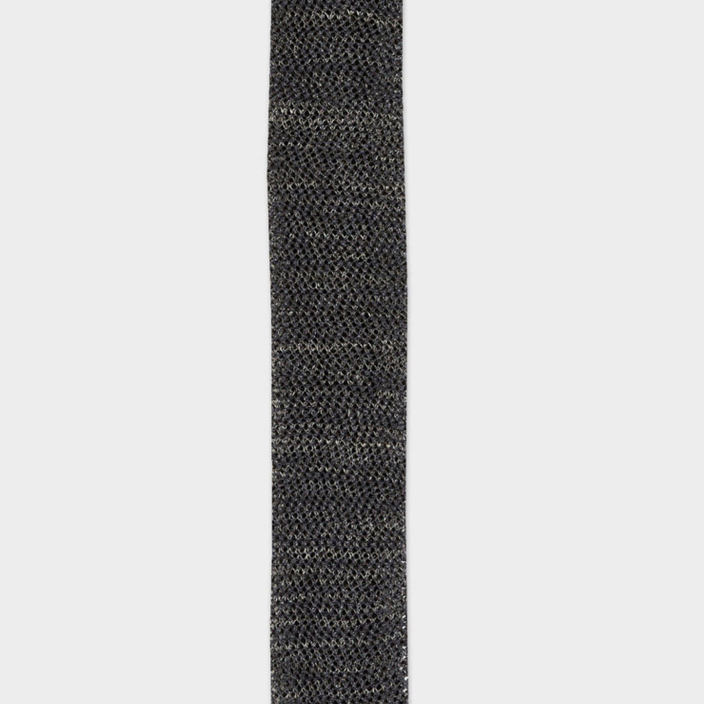 The Charcoal Woodmere Knit Tie Tie- Ledbury