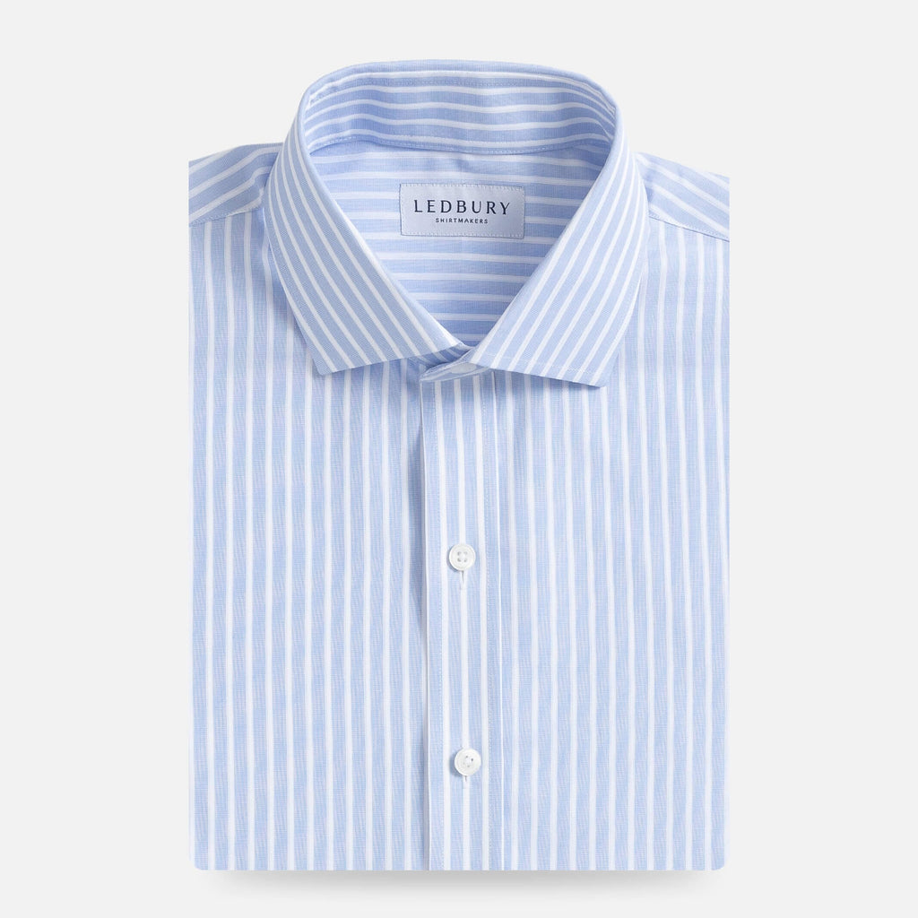 The Light Blue Claywell Custom Shirt Custom Dress Shirt- Ledbury