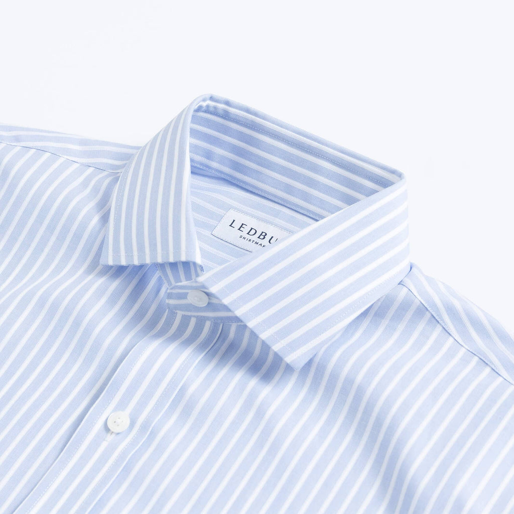 The Light Blue Claywell Custom Shirt Custom Dress Shirt- Ledbury