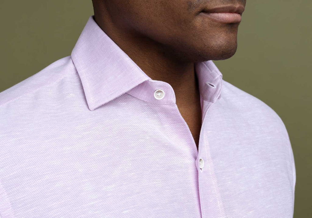 The Pale Pink Clevenger Cotton Linen Casual Shirt Casual Shirt- Ledbury