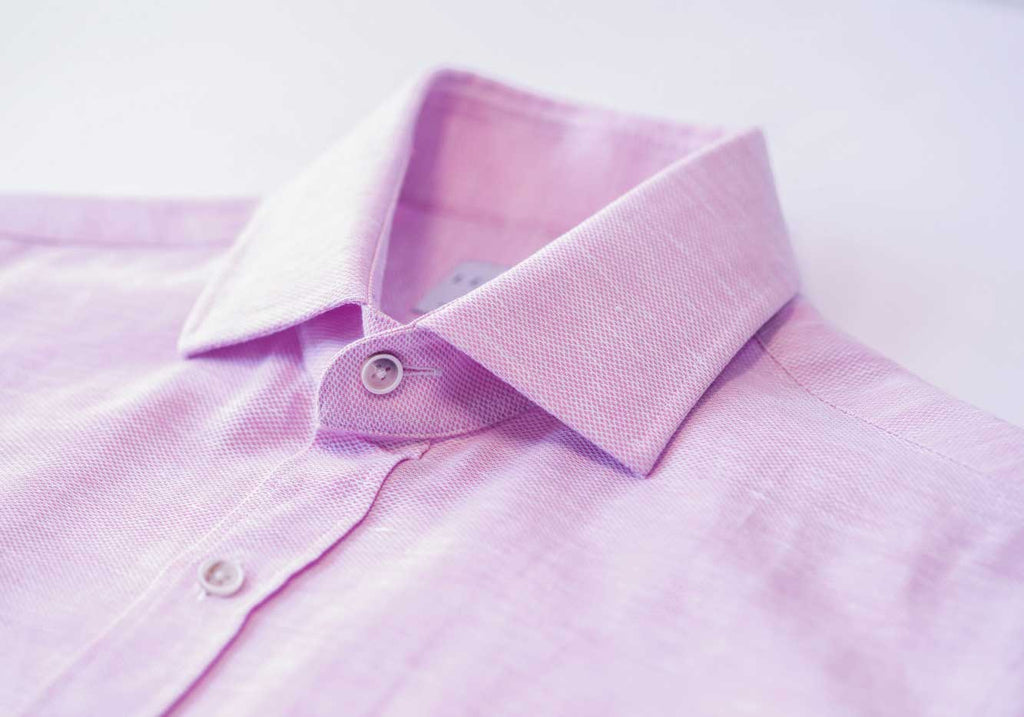 The Pale Pink Clevenger Cotton Linen Casual Shirt Casual Shirt- Ledbury