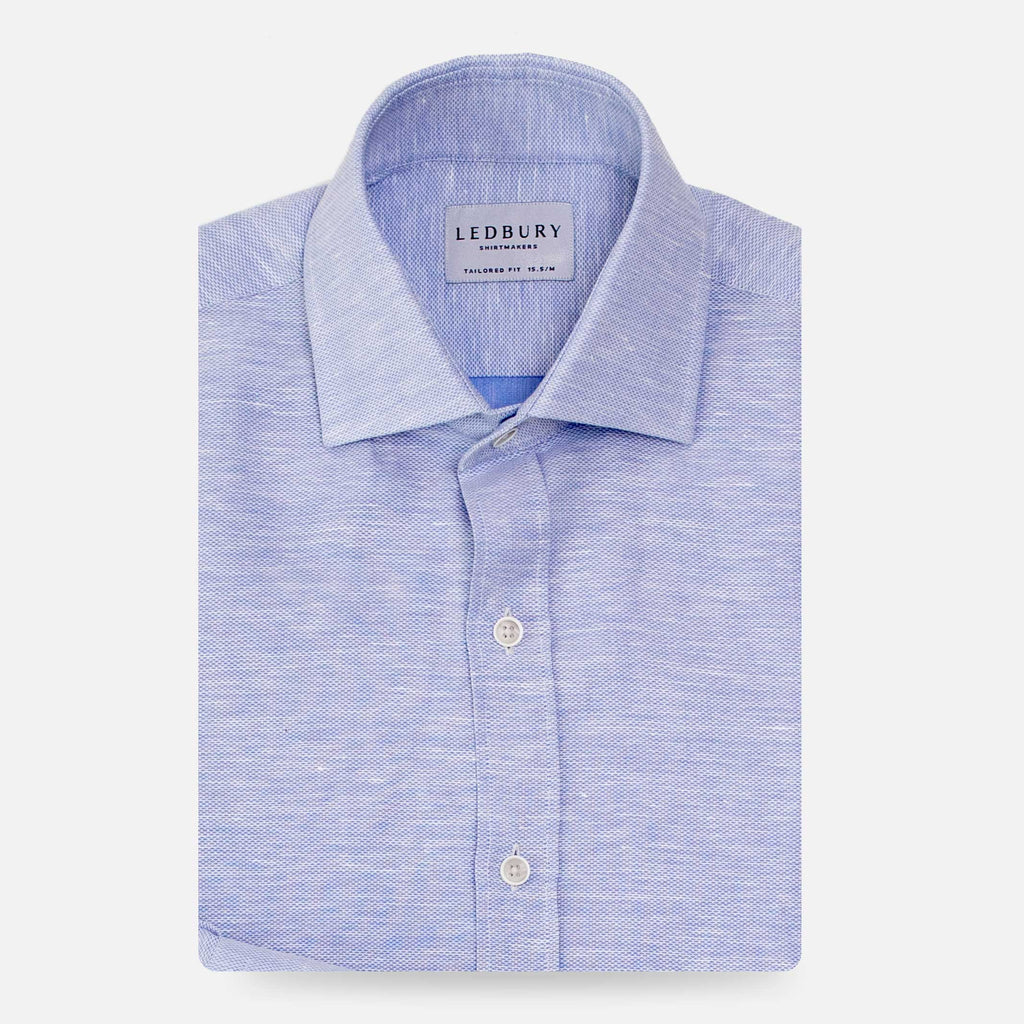 The Light Blue Clevenger Cotton Linen Casual Shirt Casual Shirt- Ledbury