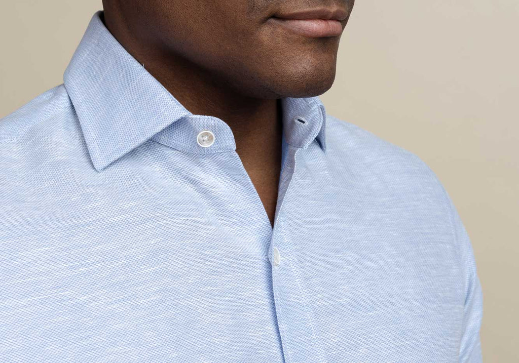 The Light Blue Clevenger Cotton Linen Casual Shirt Casual Shirt- Ledbury