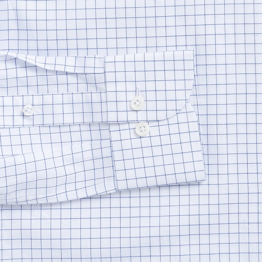 The Blue Cliffe Check Custom Shirt Custom Dress Shirt- Ledbury