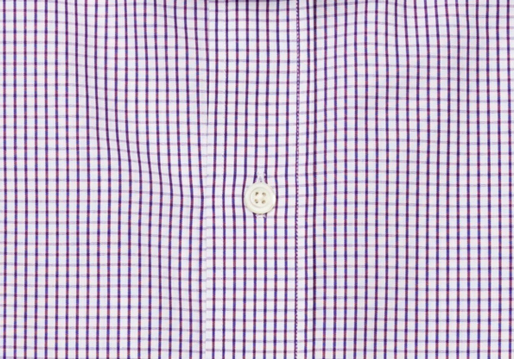 The Purple Coleridge Box Check Dress Shirt Dress Shirt- Ledbury