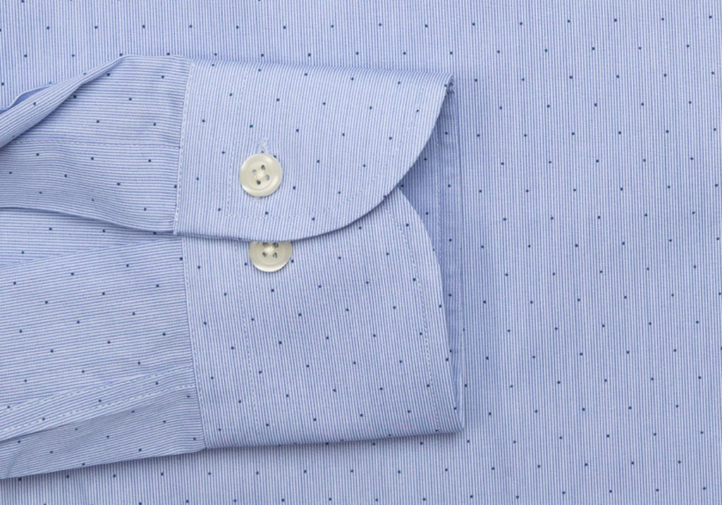 The Blue Conlon Dot Dress Shirt Dress Shirt- Ledbury