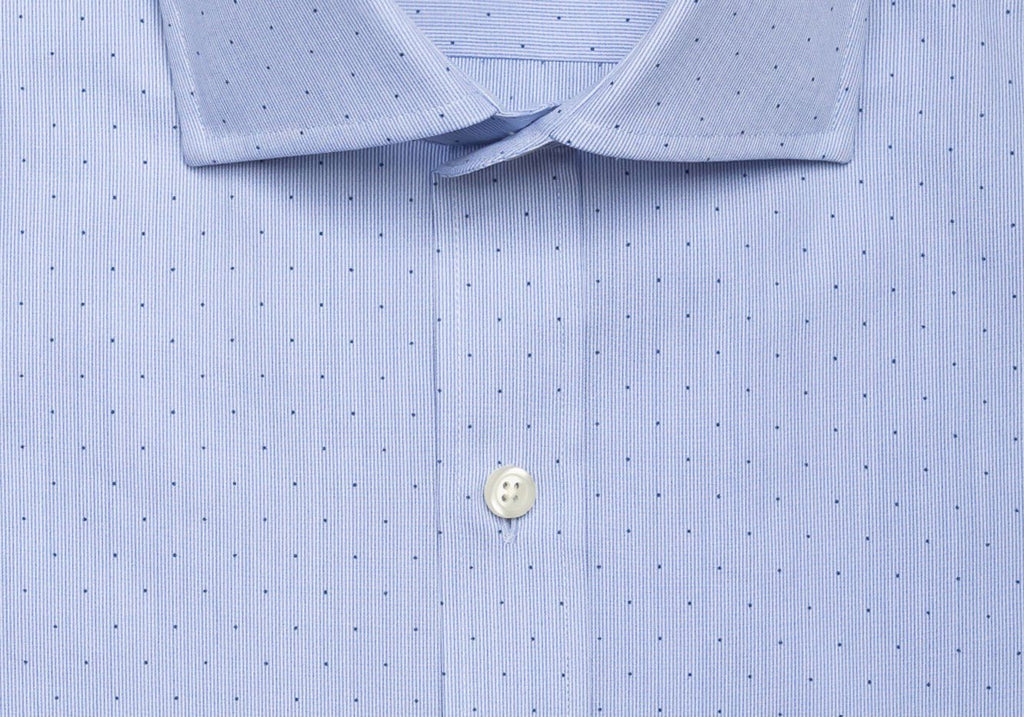 The Blue Conlon Dot Dress Shirt Dress Shirt- Ledbury