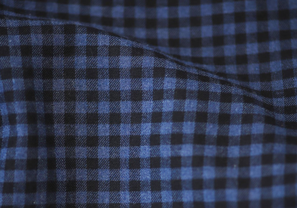 The Navy Corbett Gingham Casual Shirt Casual Shirt- Ledbury