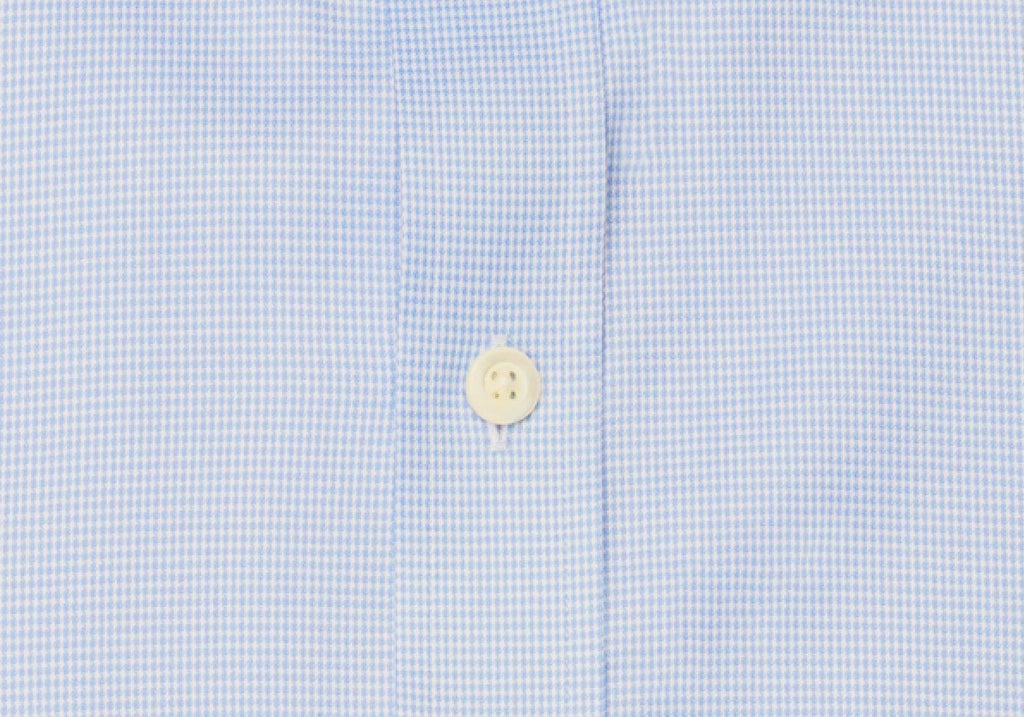 The Blue Danvers Houndstooth Dress Shirt Dress Shirt- Ledbury