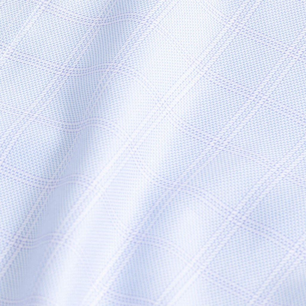 The Lavender Danvers Windowpane Dress Shirt Dress Shirt- Ledbury