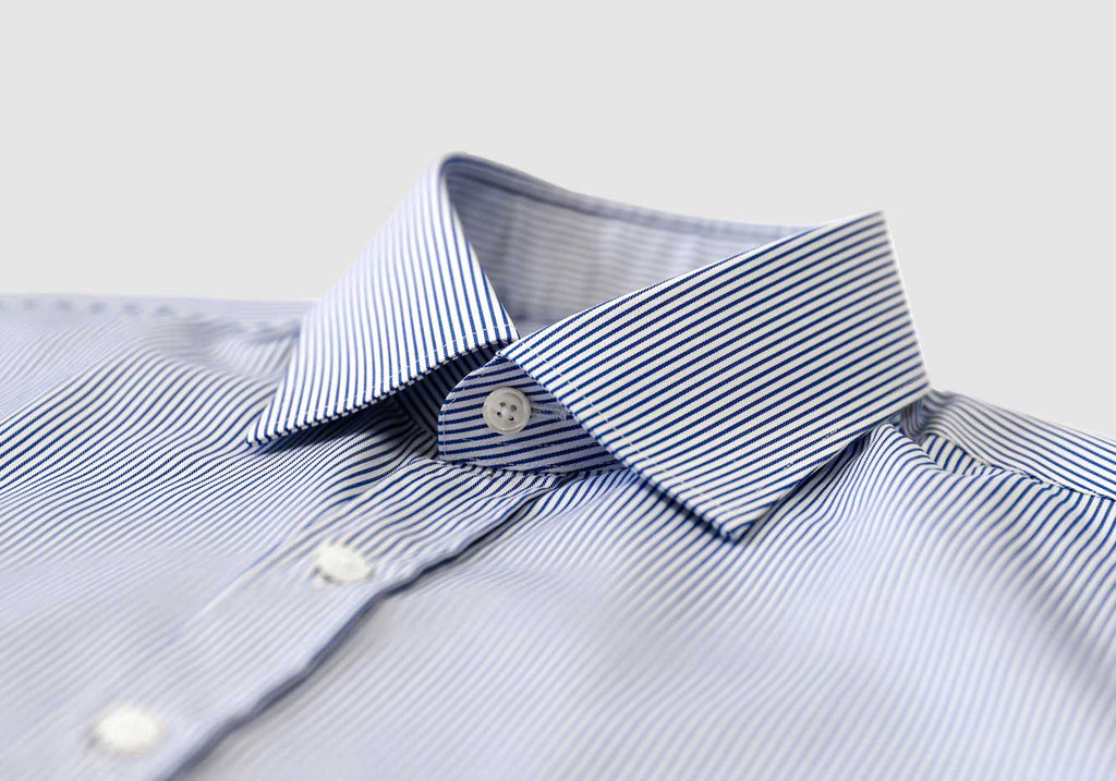 The Dark Blue Grove Stripe Custom Shirt Custom Dress Shirt- Ledbury