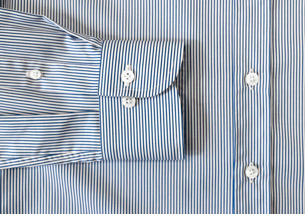 The Dark Blue Grove Stripe Custom Shirt Custom Dress Shirt- Ledbury