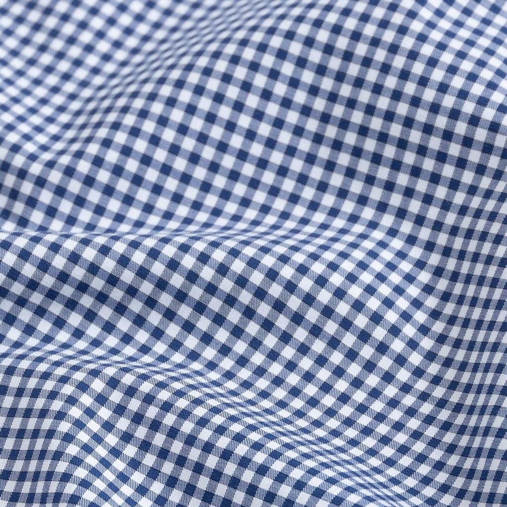The Navy Dawsom Gingham Dress Shirt Dress Shirt- Ledbury