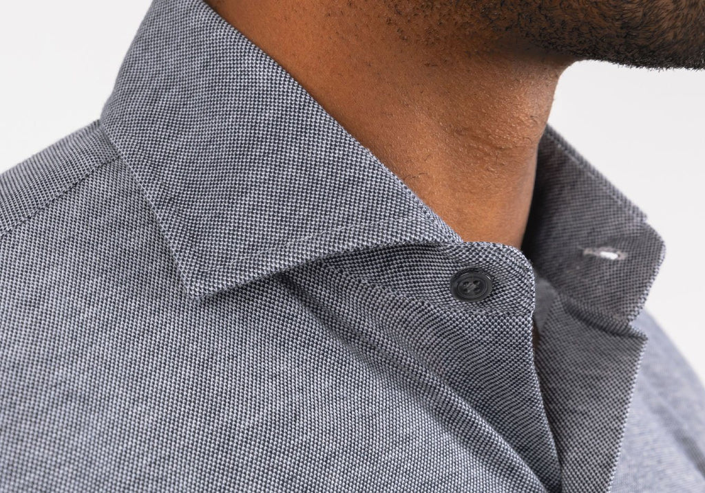 The Deming Birdseye Performance Knit Shirt Casual Shirt- Ledbury