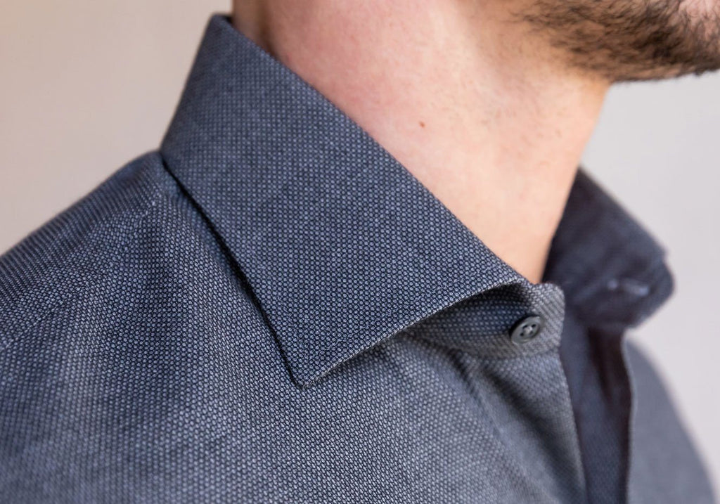 The Charcoal Heather Denbigh Luxe Oxford Casual Shirt Casual Shirt- Ledbury