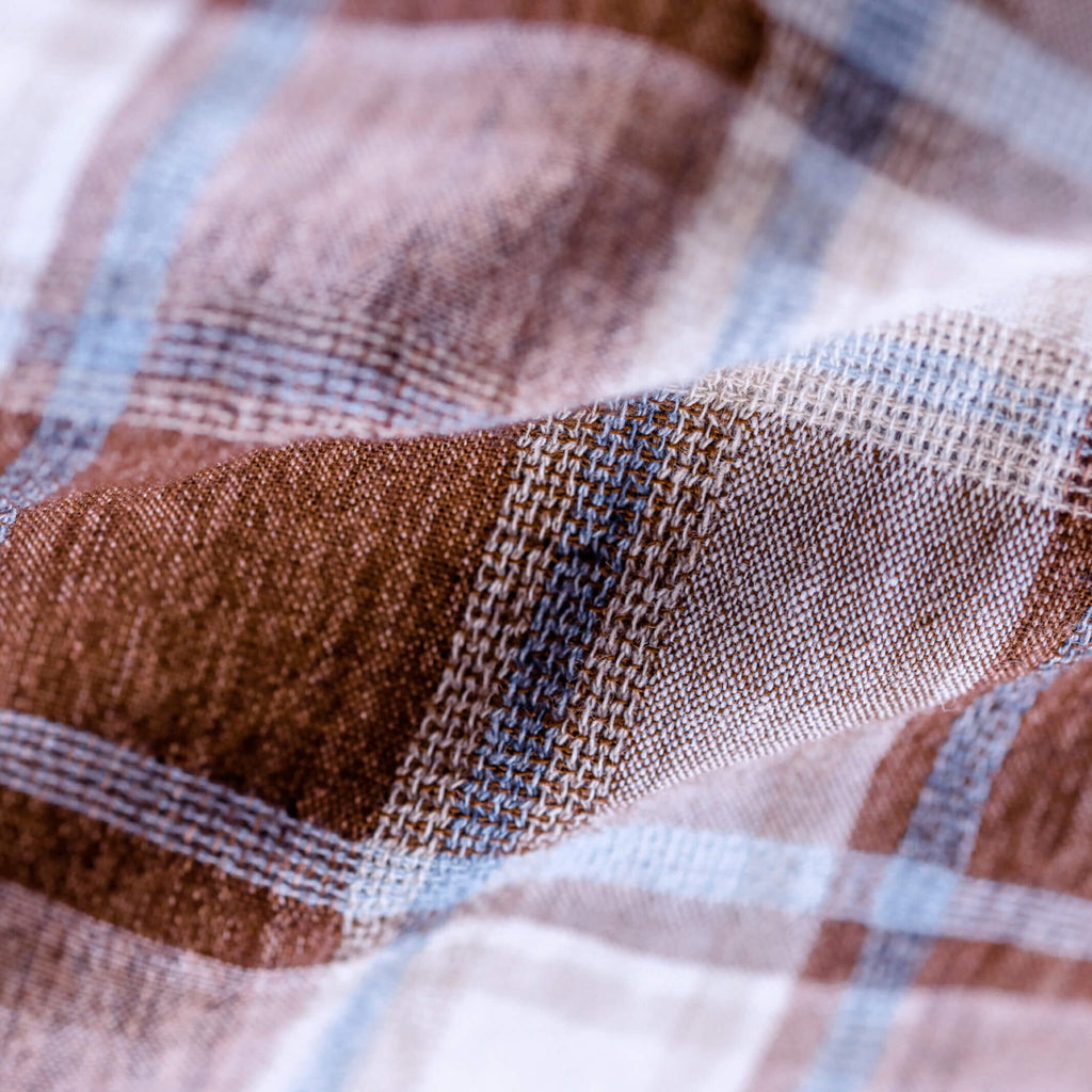 The Brick Red Dorset Plaid Custom Shirt Custom Casual Shirt- Ledbury