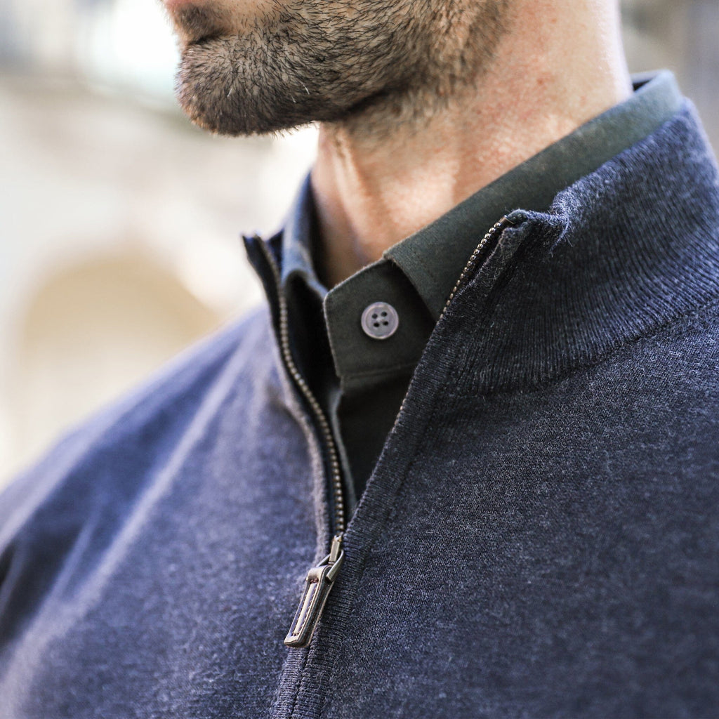 The Charcoal Heather Easterley Half-Zip Sweater Sweater- Ledbury