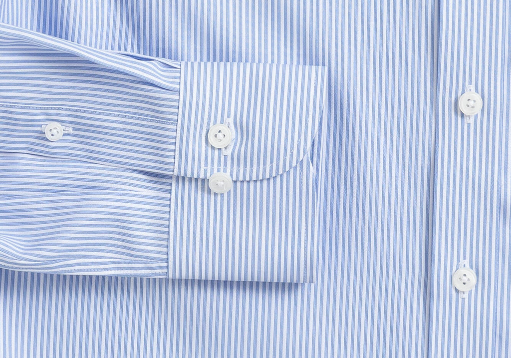 The Blue Evanston Stripe Dress Shirt Dress Shirt- Ledbury