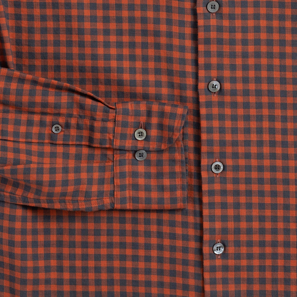 The Pumpkin Farwell Gingham Custom Shirt Custom Casual Shirt- Ledbury