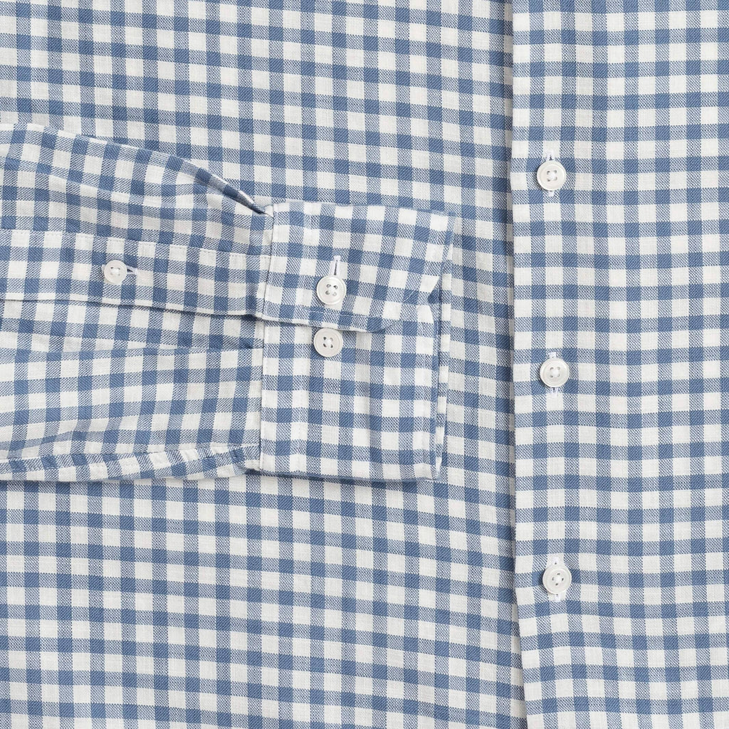 The Light Blue Farwell Gingham Casual Shirt Casual Shirt- Ledbury