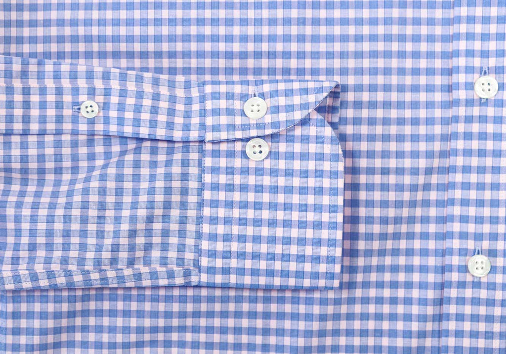 The Pink Foley Gingham Dress Shirt Dress Shirt- Ledbury