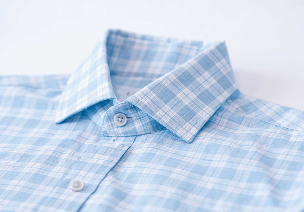 The Blue Forshee Plaid Custom Shirt Custom Casual Shirt- Ledbury