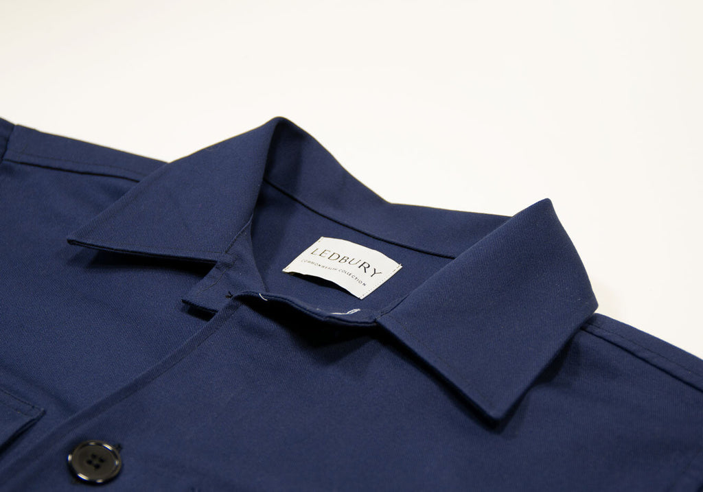 The Navy Foster Shirt Jacket Casual Shirt- Ledbury