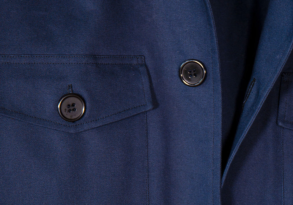 The Navy Foster Shirt Jacket Casual Shirt- Ledbury