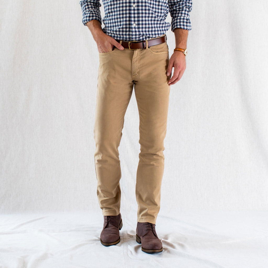 The Sand Franklin 5 Pocket Washed Twill Pant Pant- Ledbury