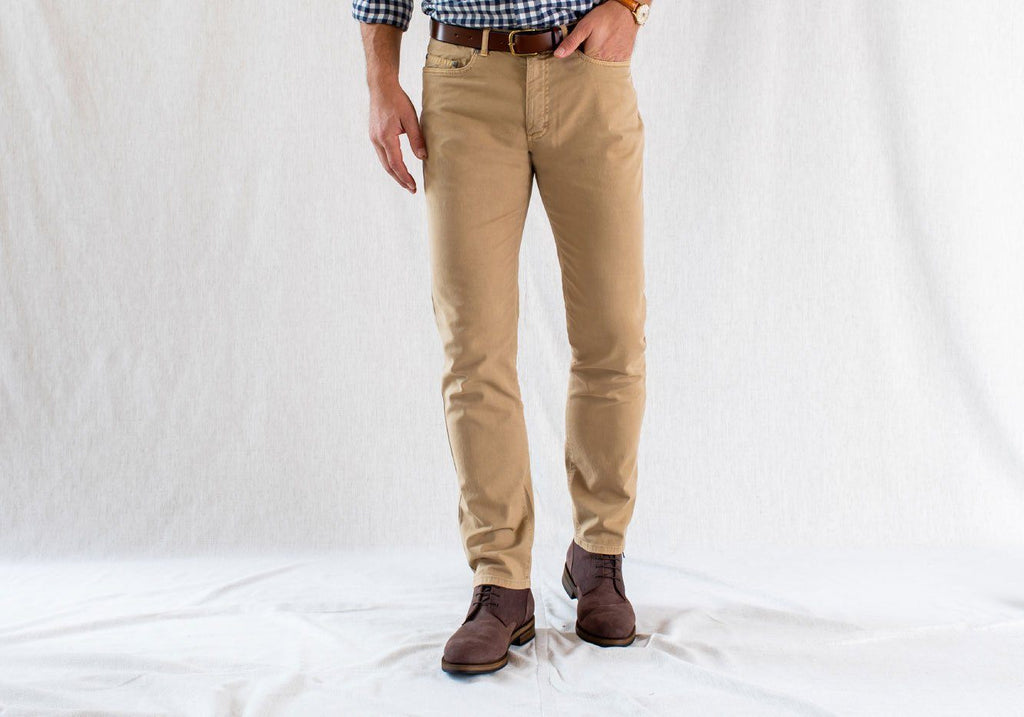 The Sand Franklin 5 Pocket Washed Twill Pant Pant- Ledbury