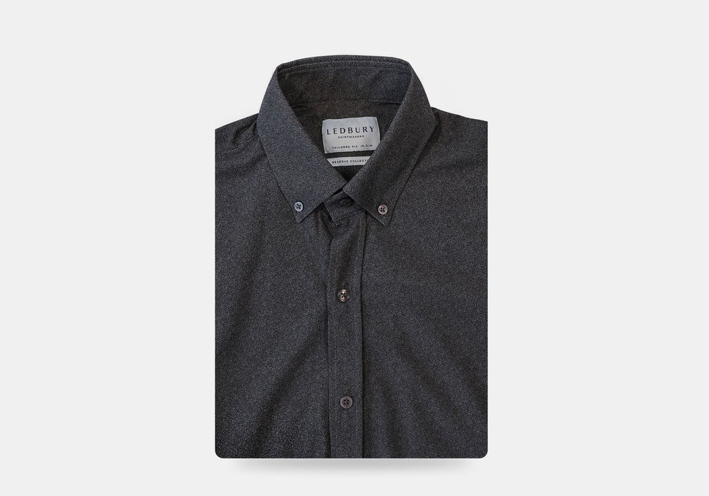 The Charcoal Heather Fulton Performance Casual Shirt Casual Shirt- Ledbury