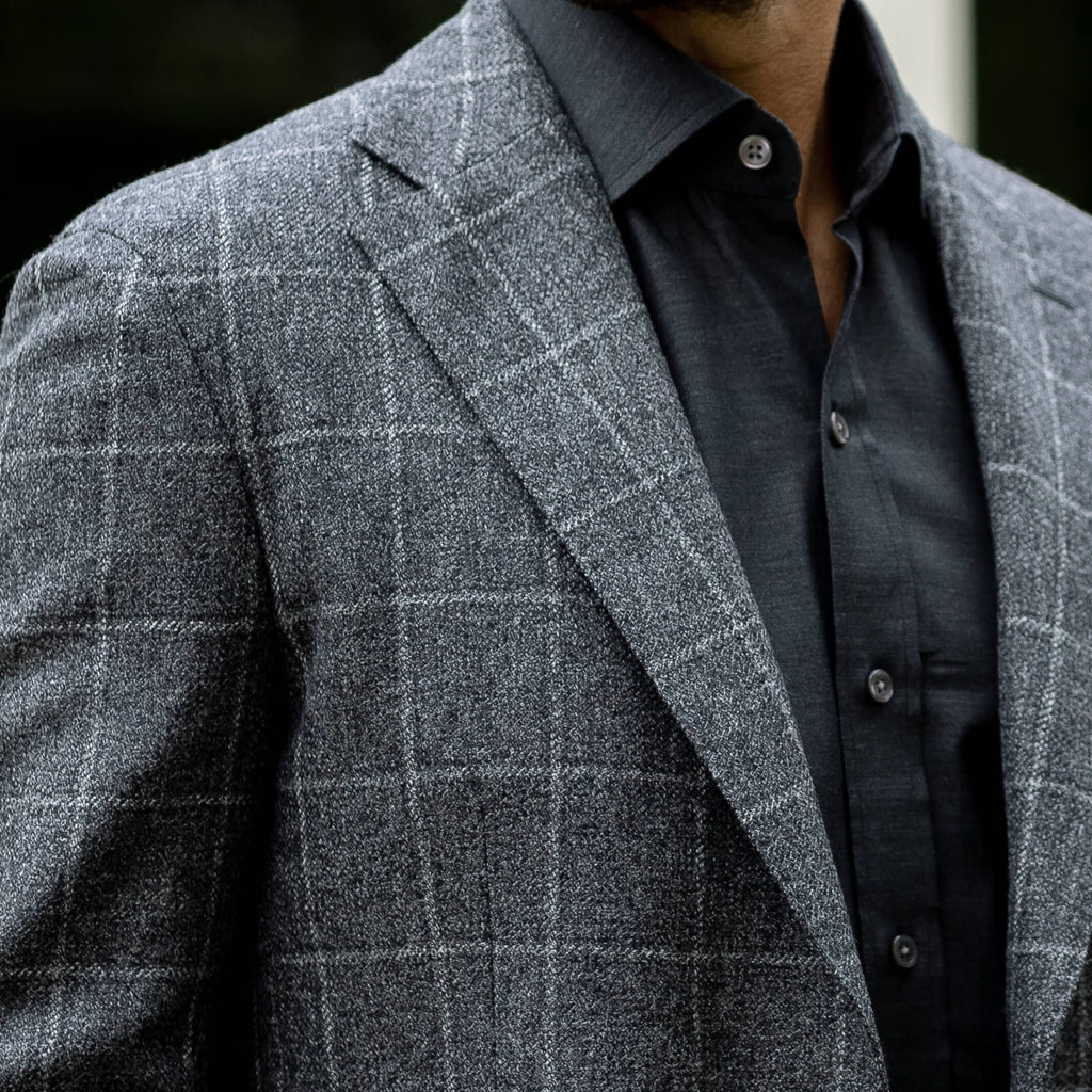 The Slate Garrison Windowpane Travel Jacket Sport Coat- Ledbury